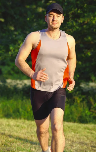 Portret biegacz — Zdjęcie stockowe
