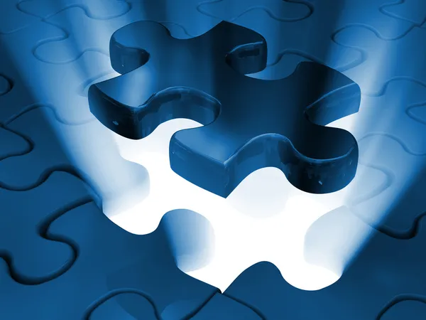 Jigsaw piece of puzzle — Stock Photo, Image
