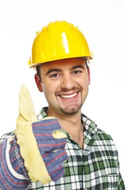 Handyman thumb up clipart