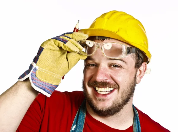 Retrato de trabalhador manual — Fotografia de Stock
