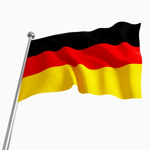 Alman bayrağı 3d — Stok fotoğraf