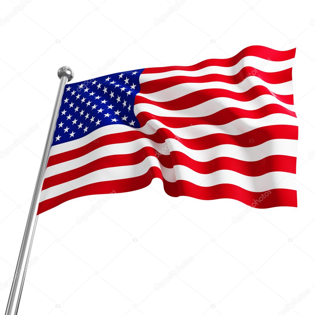 American flag 3d