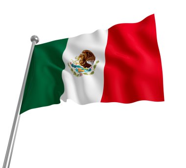 Mexican flag clipart