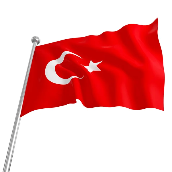 Turkiets flagga — Stockfoto
