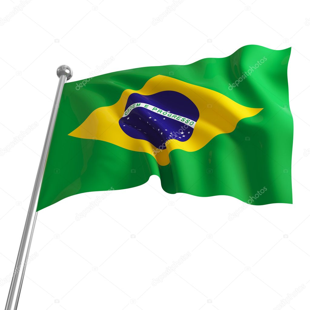 Flag of brazil — Stock Photo © jukai5 #3384154