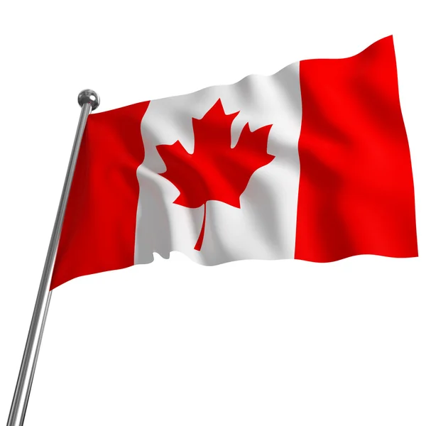 加拿大国旗； — 图库照片