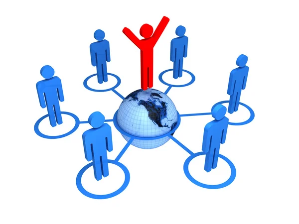 Global connection business — Stock Photo, Image