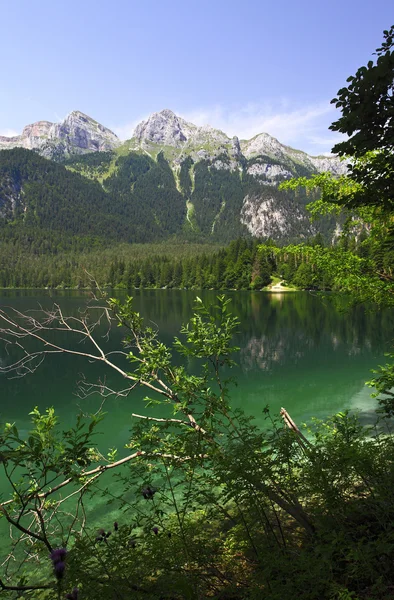 Tovel jezero, Italské Alpy — Stock fotografie