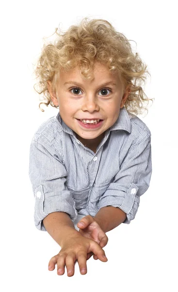 金髪の子供の肖像画 — ストック写真