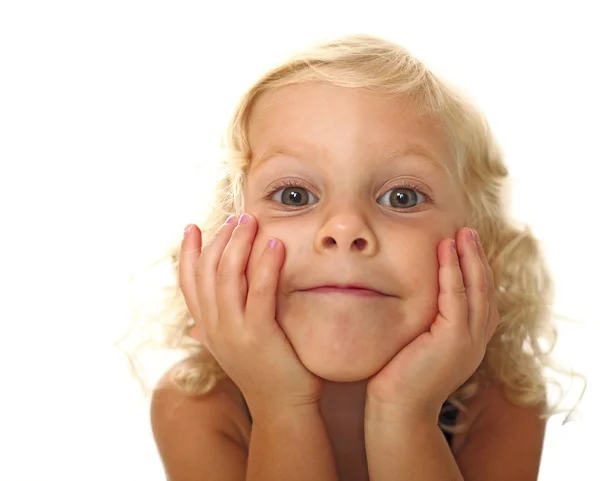 Смешная маленькая девочка Лицензионные Стоковые Фото