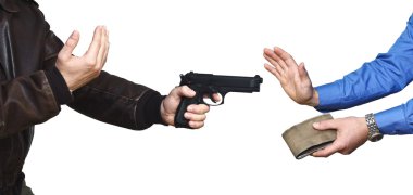 Armed robbery background clipart