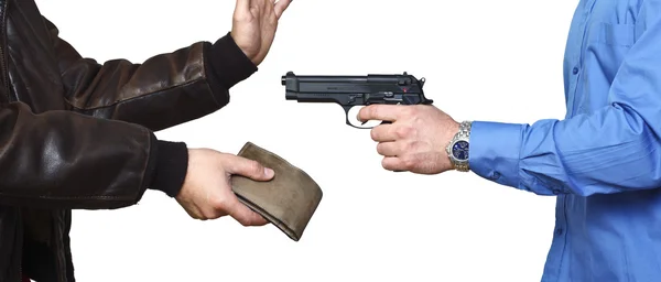 Armed robbery — Stock Photo, Image