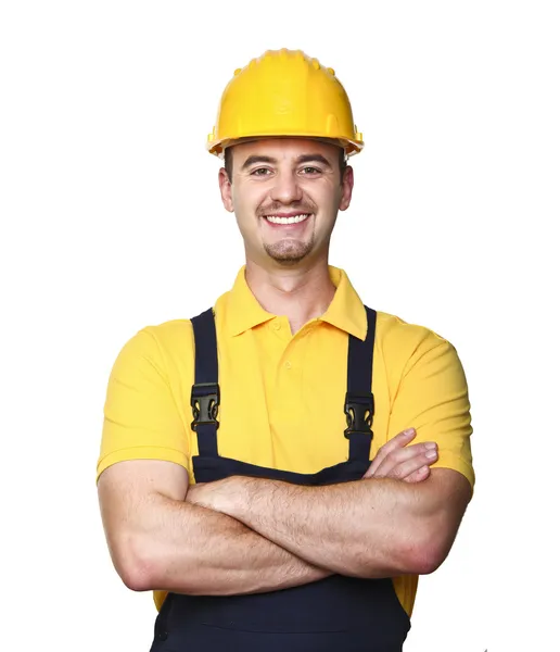 Smiling manual worker — Stock Photo, Image