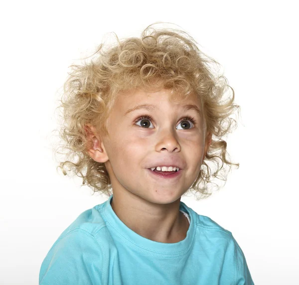 Blonde jongen portret — Stockfoto