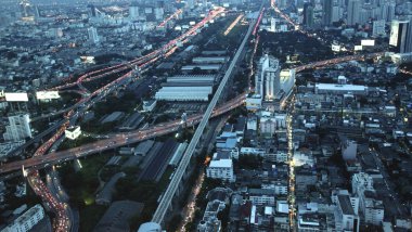 Bangkok gece görünümü