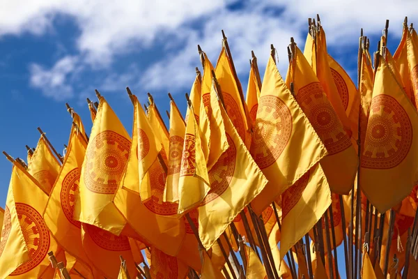 Bandeira budista — Fotografia de Stock
