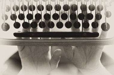 Typewriter vintage background