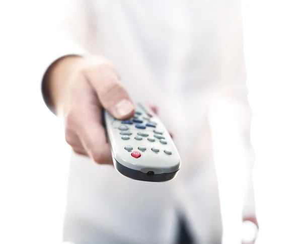 Remote control tv background — Stock Photo, Image