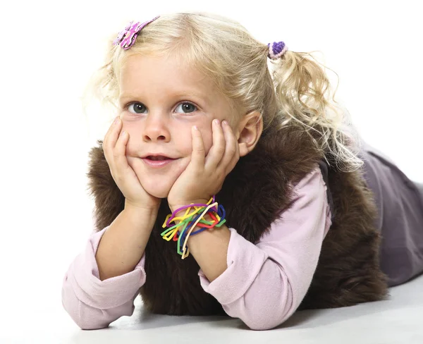 Blonde child portrait — Stock Photo, Image