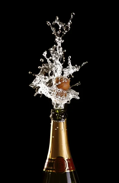 Popping szampana, korek — Zdjęcie stockowe
