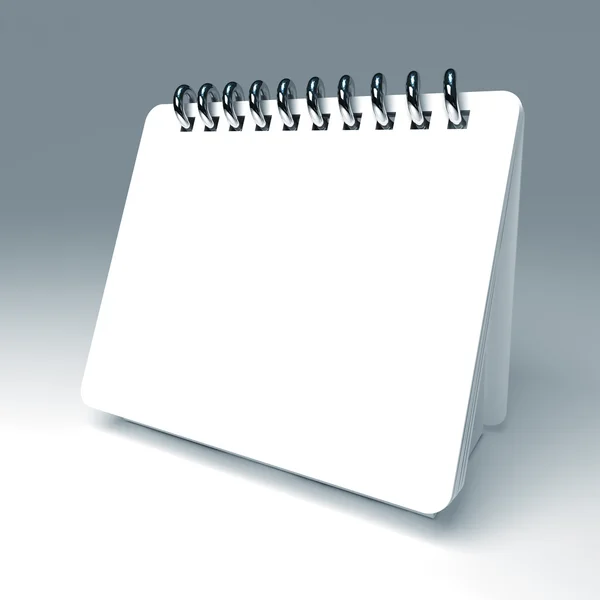 Beyaz 3d not defteri — Stok fotoğraf