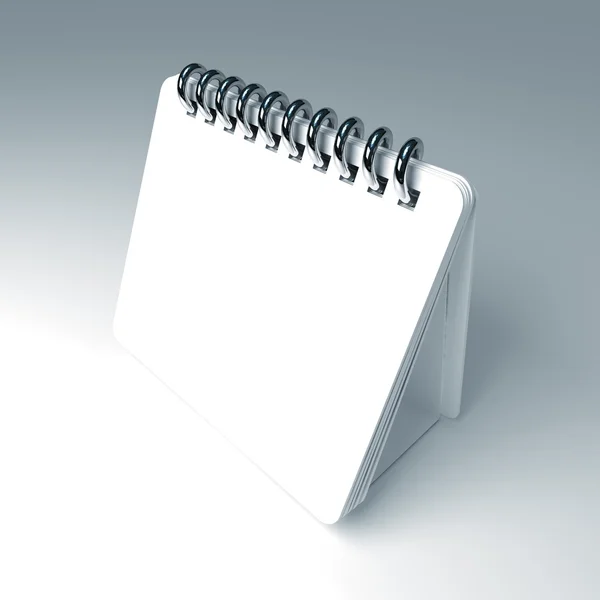 White 3d notepad — Stock Photo, Image