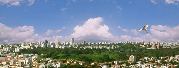 Panorama vanaf ramat gan — Stockfoto