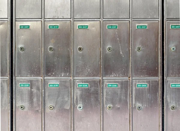 Stalen postboxes — Stockfoto