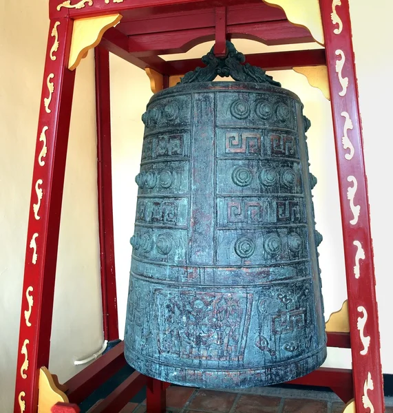 Old Chinese Bronze Bell — Stock Photo, Image