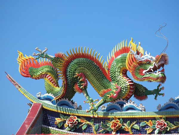 Decorated Temple Roof