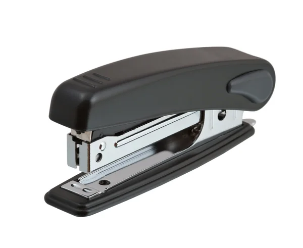 Black stapler isolated on white — Stock Photo, Image
