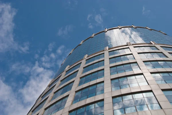 stock image Sky reflected in windows of building