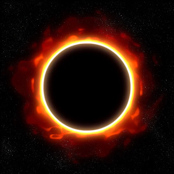 Eclipsa totală în spațiu — Fotografie, imagine de stoc