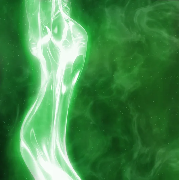 Абстрактная зелёная женщина — стоковый вектор
