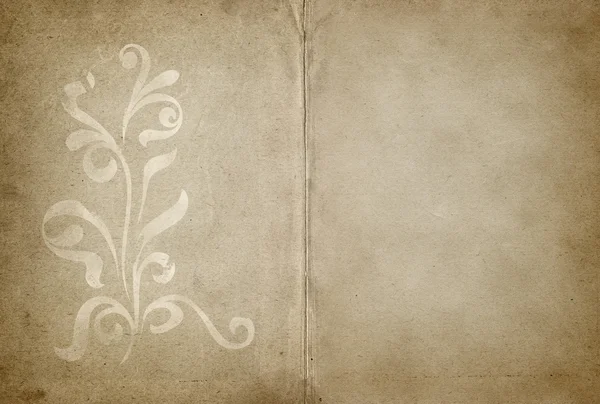 Пергамент с цветочным оформлением — стоковый вектор