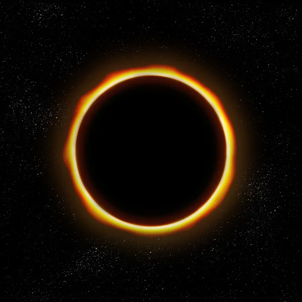 Eclipse total en el espacio — Vector de stock