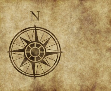 North compass map arrow clipart