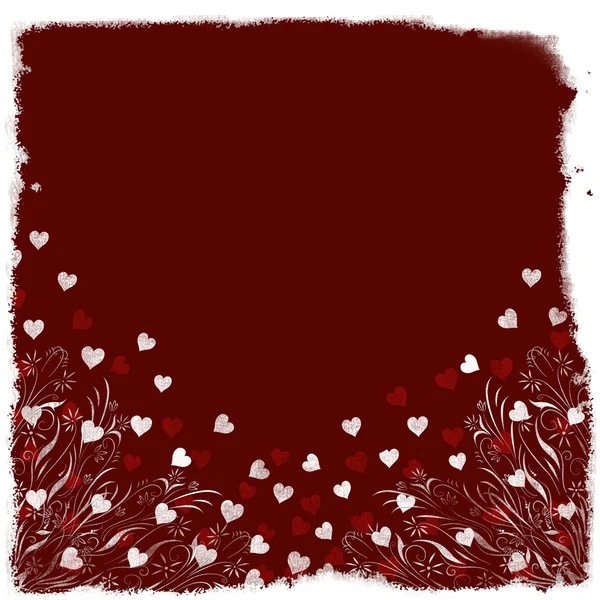 Grunge valentines Herzen — Stockvektor