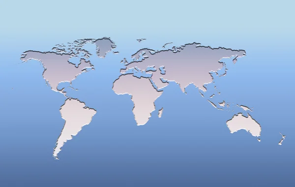 Världskarta — Stock vektor