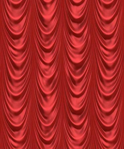 The red curtain — Stock Vector