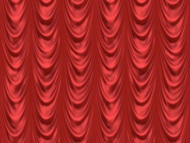 The red curtain clipart