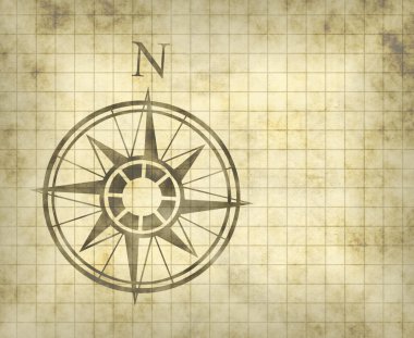 North compass map arrow clipart