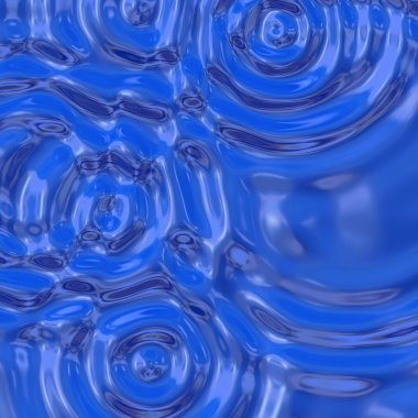 Blue water ripples clipart