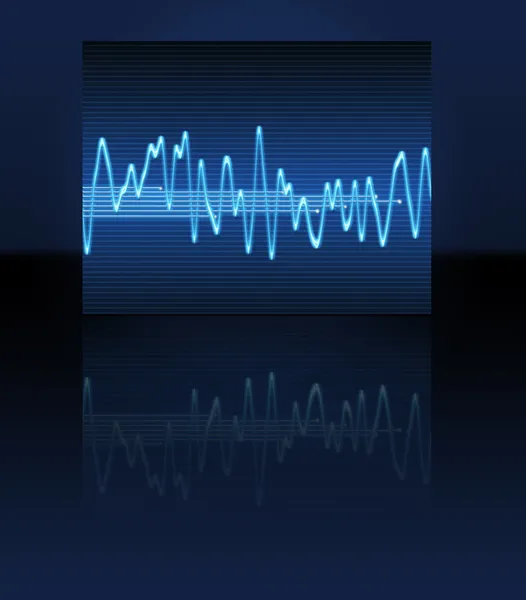Электронная синусовая волна — стоковый вектор