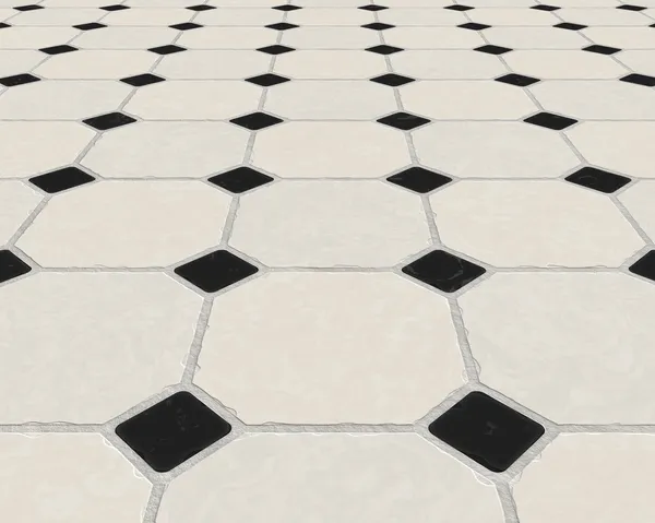 Marble tiled floor — Stock Vector