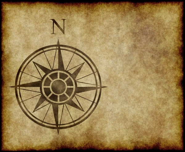 North compass map arrow — Stok Vektör