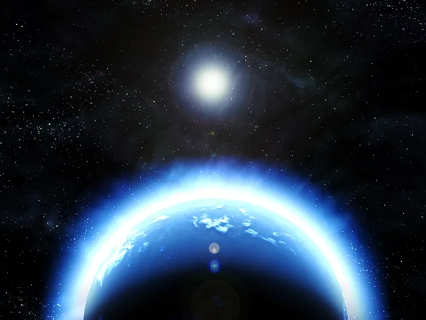 Jord planet i rymden — Stock vektor