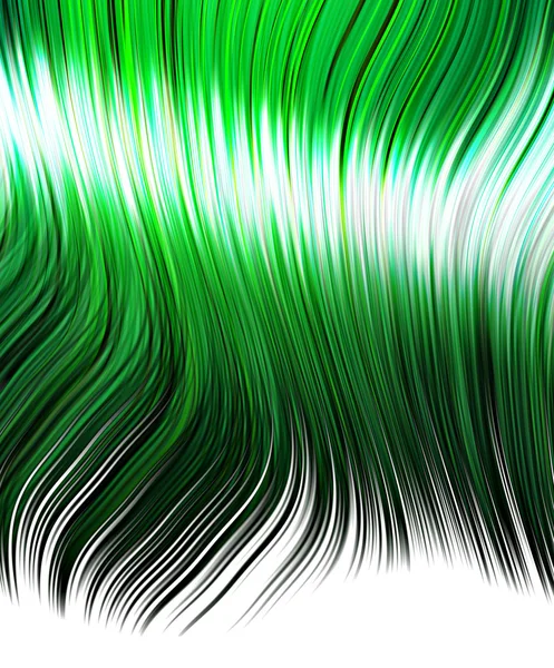 Zelené vlasy — Stockový vektor