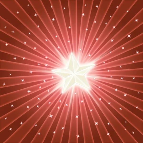 Φωτεινό λαμπερό αστέρι — Διανυσματικό Αρχείο