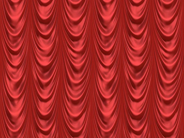 The red curtain — Stock Vector